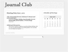 Tablet Screenshot of journalclub.ahmadsalehi.info